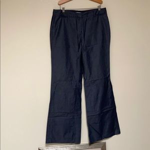 new york & company bootcut blue pants TALL 10